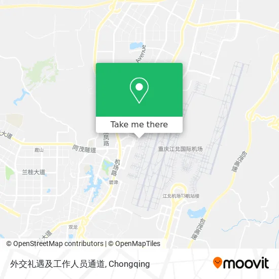 外交礼遇及工作人员通道 map