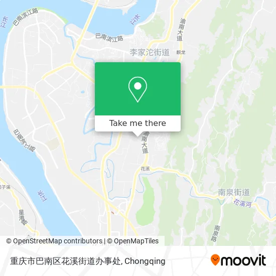 重庆市巴南区花溪街道办事处 map