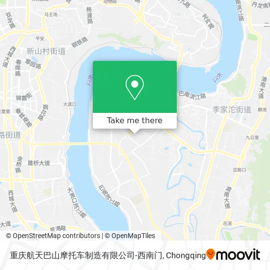 重庆航天巴山摩托车制造有限公司-西南门 map