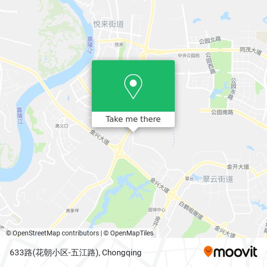 633路(花朝小区-五江路) map
