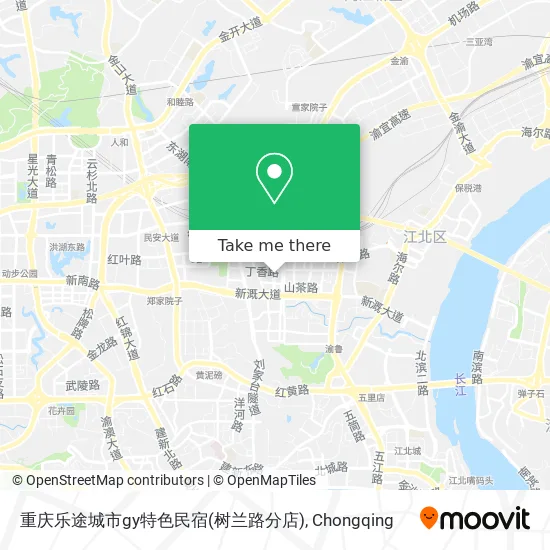 重庆乐途城市gy特色民宿(树兰路分店) map