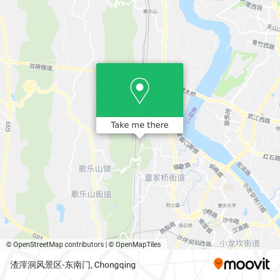 渣滓洞风景区-东南门 map