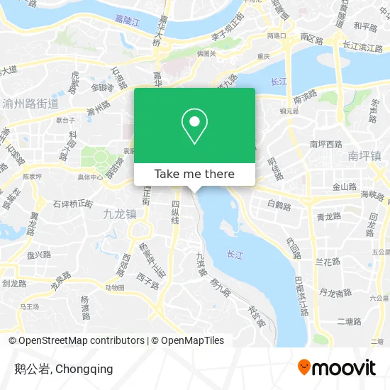 鹅公岩 map