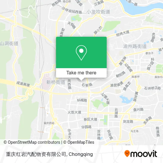 重庆红岩汽配物资有限公司 map