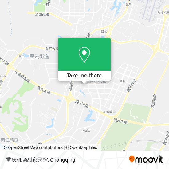 重庆机场甜家民宿 map