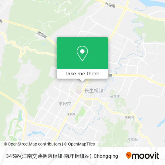 345路(江南交通换乘枢纽-南坪枢纽站) map