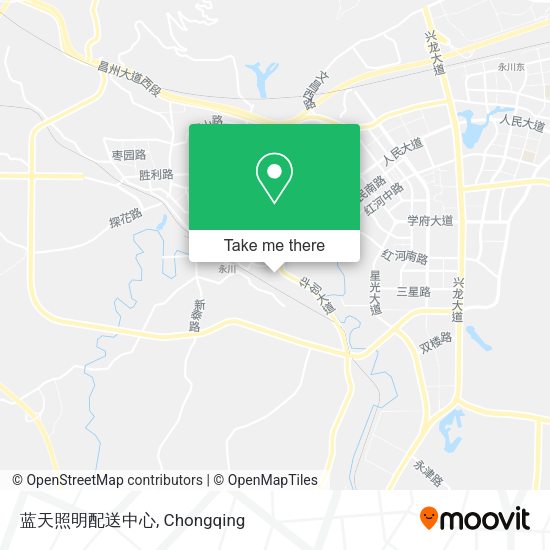 蓝天照明配送中心 map