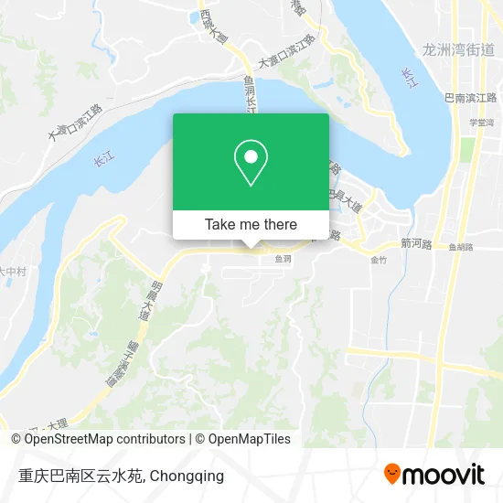 重庆巴南区云水苑 map