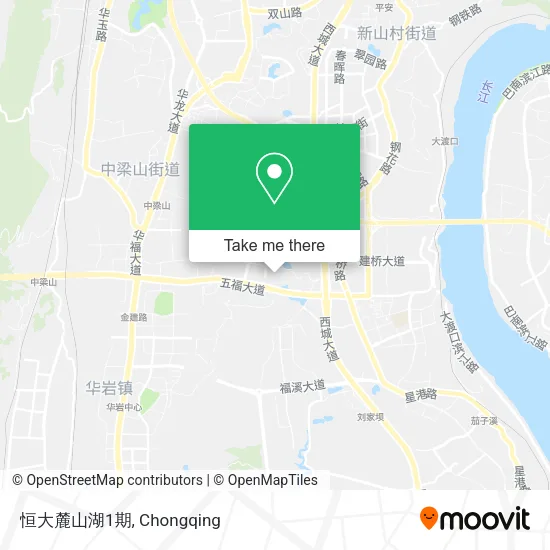 恒大麓山湖1期 map