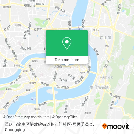 重庆市渝中区解放碑街道临江门社区-居民委员会 map