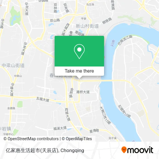 亿家惠生活超市(天辰店) map