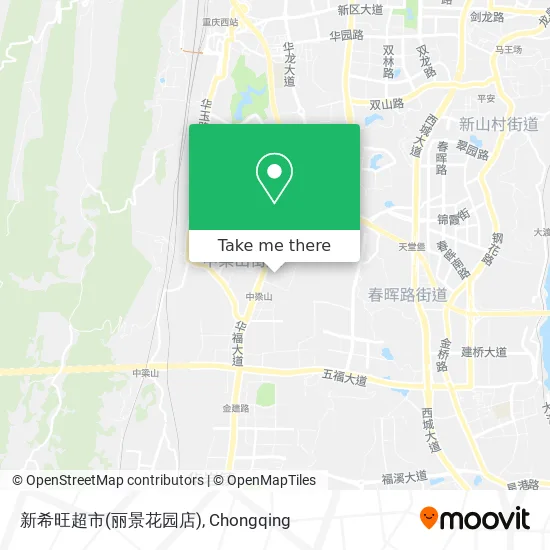 新希旺超市(丽景花园店) map