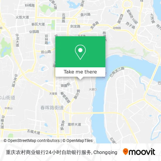 重庆农村商业银行24小时自助银行服务 map