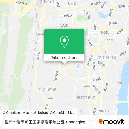 重庆华岩壁虎王国家攀岩示范公园 map