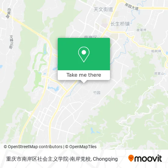 重庆市南岸区社会主义学院-南岸党校 map