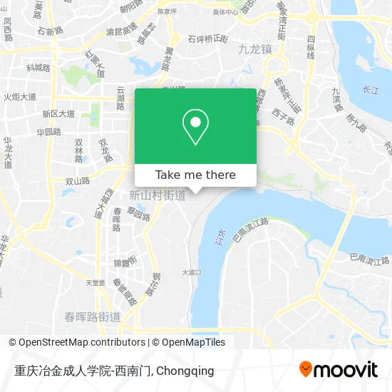 重庆冶金成人学院-西南门 map