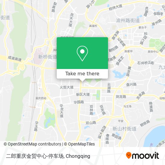 二郎重庆金贸中心-停车场 map