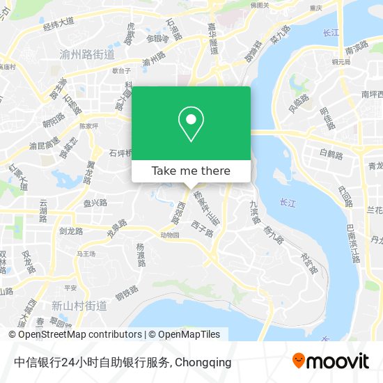 中信银行24小时自助银行服务 map