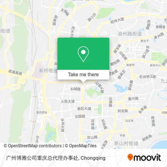 广州博雅公司重庆总代理办事处 map