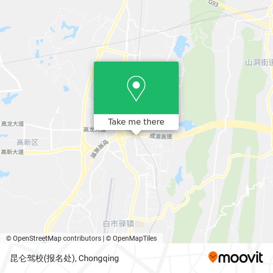 昆仑驾校(报名处) map