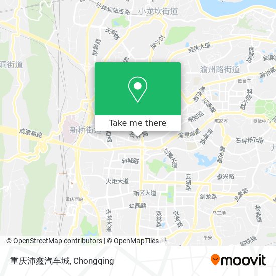重庆沛鑫汽车城 map