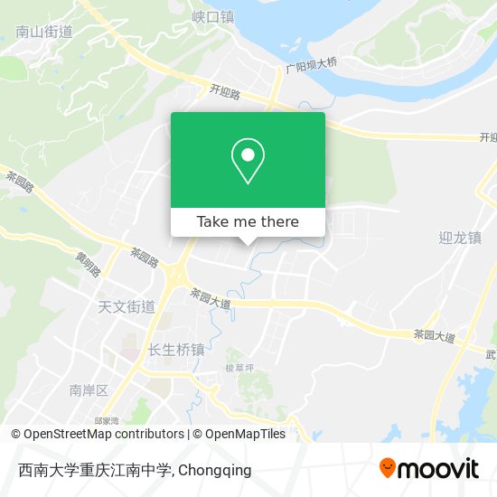 西南大学重庆江南中学 map