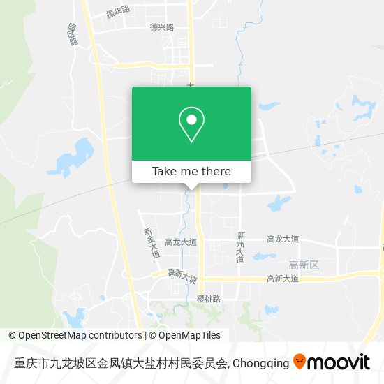 重庆市九龙坡区金凤镇大盐村村民委员会 map