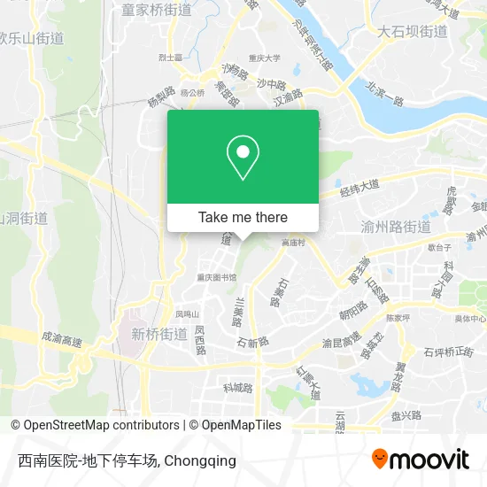 西南医院-地下停车场 map