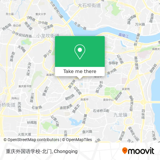 重庆外国语学校-北门 map