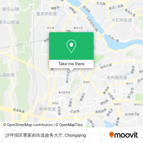 沙坪坝区覃家岗街道政务大厅 map