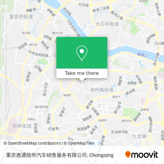 重庆惠通陆华汽车销售服务有限公司 map