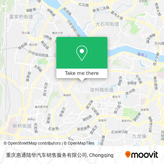 重庆惠通陆华汽车销售服务有限公司 map
