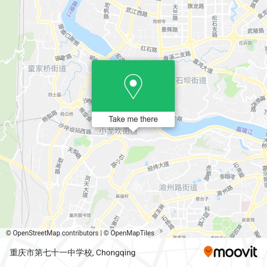 重庆市第七十一中学校 map