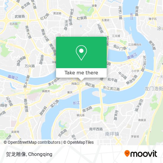 贺龙雕像 map