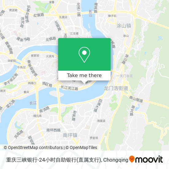 重庆三峡银行-24小时自助银行(直属支行) map