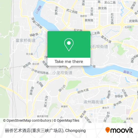 丽侨艺术酒店(重庆三峡广场店) map