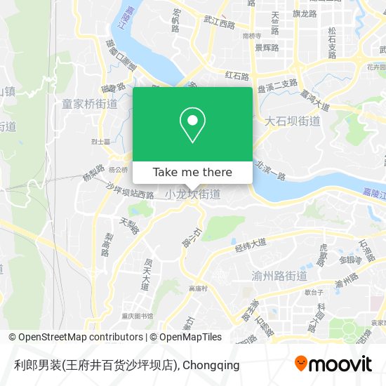 利郎男装(王府井百货沙坪坝店) map