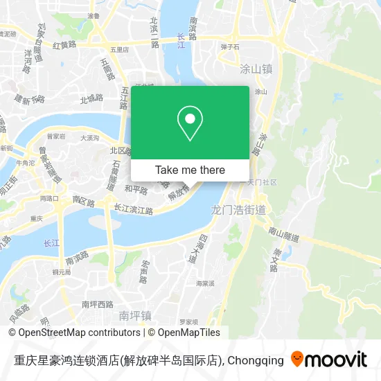 重庆星豪鸿连锁酒店(解放碑半岛国际店) map