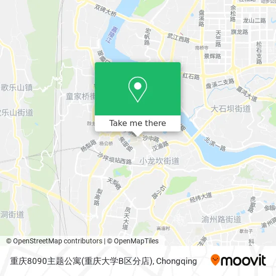 重庆8090主题公寓(重庆大学B区分店) map