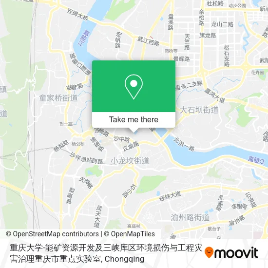 重庆大学-能矿资源开发及三峡库区环境损伤与工程灾害治理重庆市重点实验室 map