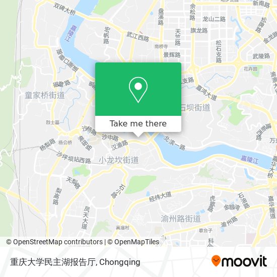重庆大学民主湖报告厅 map