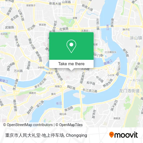 重庆市人民大礼堂-地上停车场 map