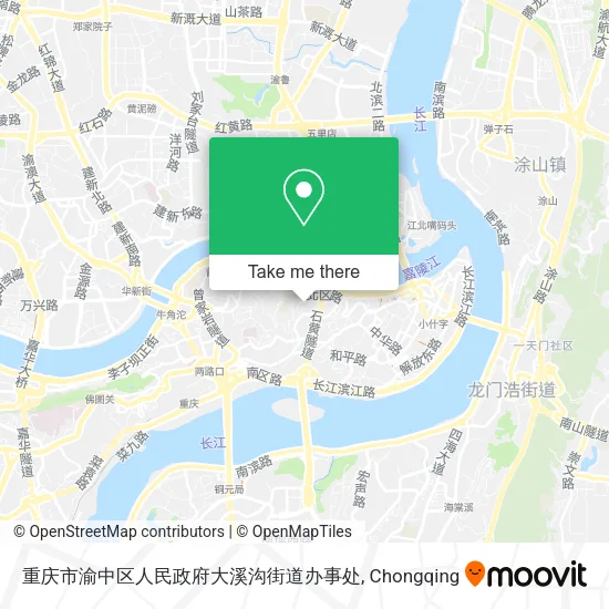 重庆市渝中区人民政府大溪沟街道办事处 map