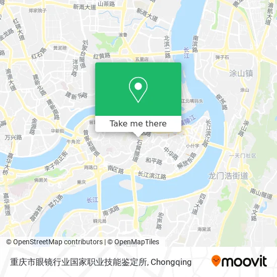 重庆市眼镜行业国家职业技能鉴定所 map
