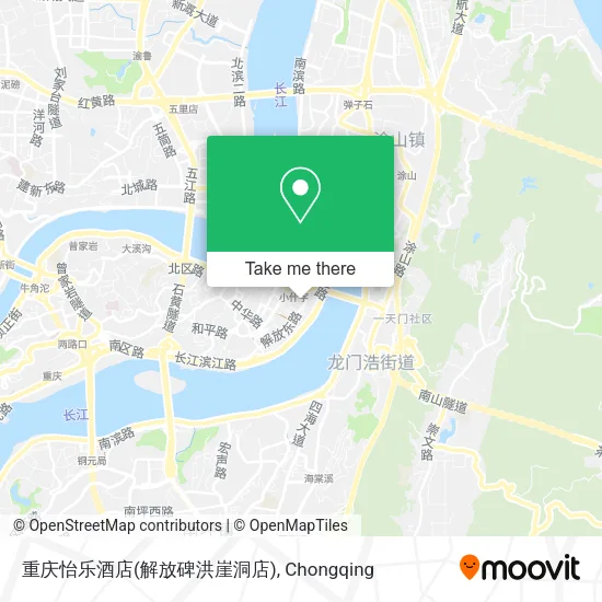 重庆怡乐酒店(解放碑洪崖洞店) map
