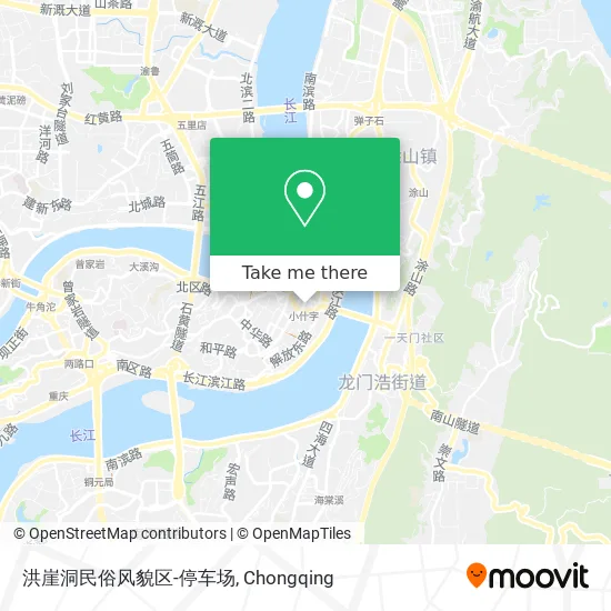 洪崖洞民俗风貌区-停车场 map