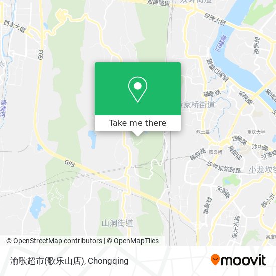 渝歌超市(歌乐山店) map