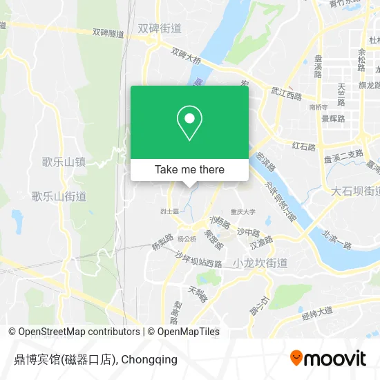 鼎博宾馆(磁器口店) map