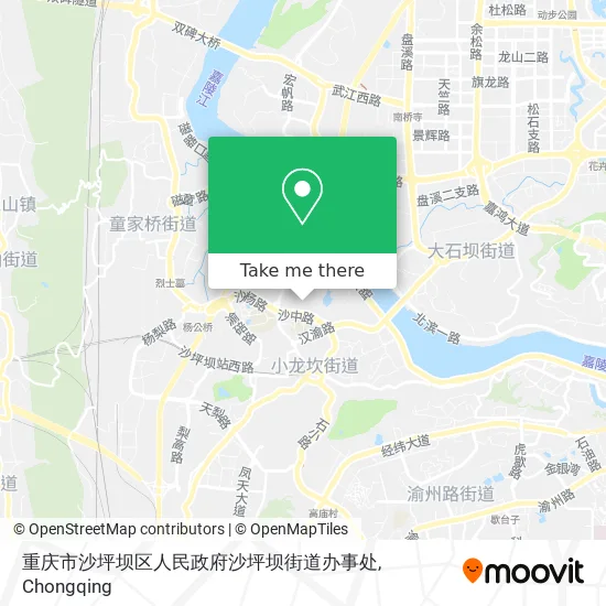重庆市沙坪坝区人民政府沙坪坝街道办事处 map