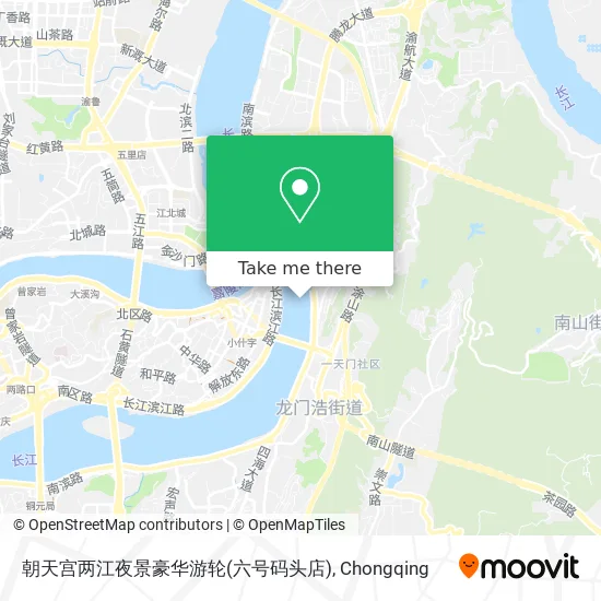 朝天宫两江夜景豪华游轮(六号码头店) map
